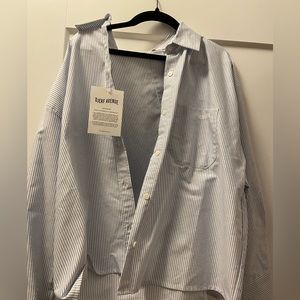 Djerf Avenue Striped breezy shirt